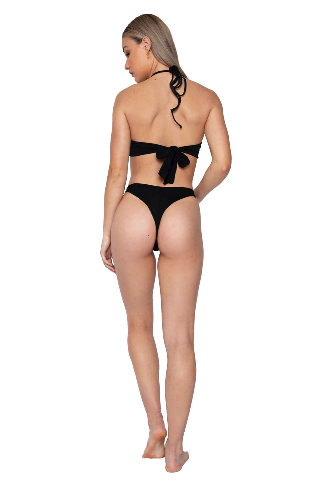 MATTE BLACK BIKINI BOTTOM - BALLEZZA